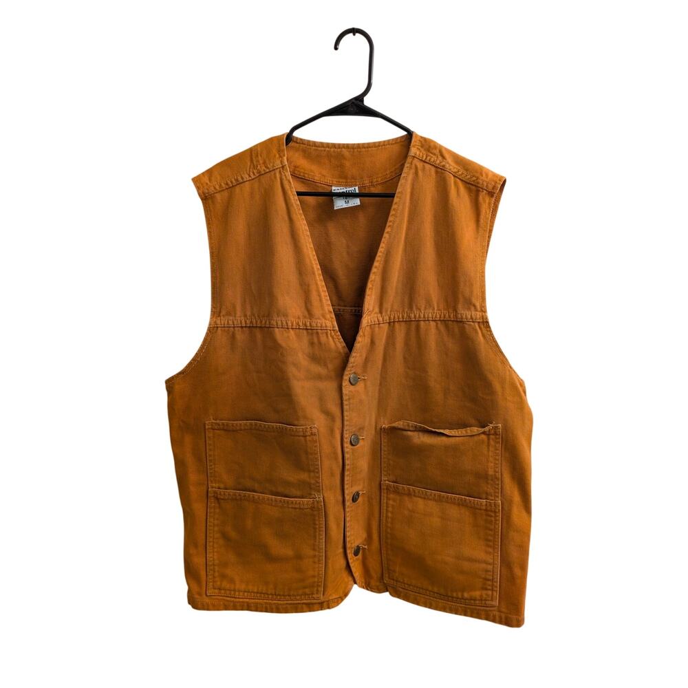 100% Cotton Made in USA Vintage Extreme Control Work Vest Medium